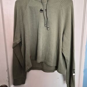 Nike Men's Olive Crewneck Ribbed Pullover